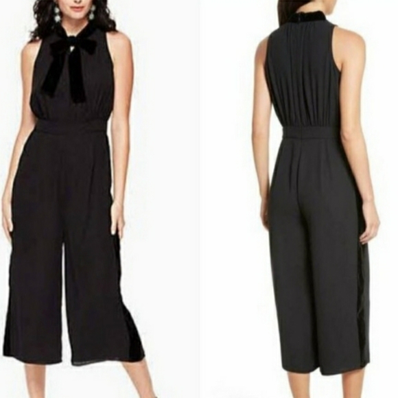 kate spade Pants - Kate Spade Black Crop Jumpsuit